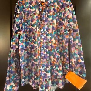 Mens long sleeve casual dress shirt